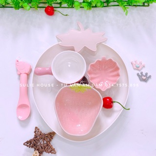 Bát sứ hoa quả nhỡ cho bé ăn dặm
