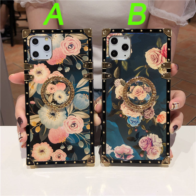 Ốp điện thoại cứng có dây đeo họa tiết hoa cho Samsung M51 M31 M21 M30S M30 A40S M20 M11 J6 J4 Plus J6 J4 Prime