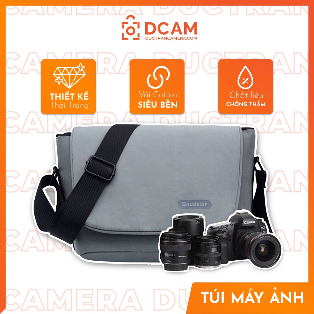 Túi máy ảnh thời trang Soudelor Drawstring - Đựng máy mirrorless và lens