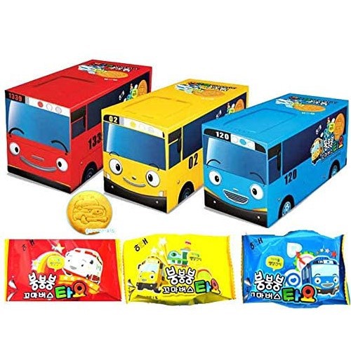 Bánh quy hình xe Bus Haitai hộp 140gr