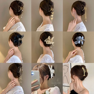 Kẹp Tóc Càng Cua Đính Nơ Lớn Dễ Thương Cho Nữ