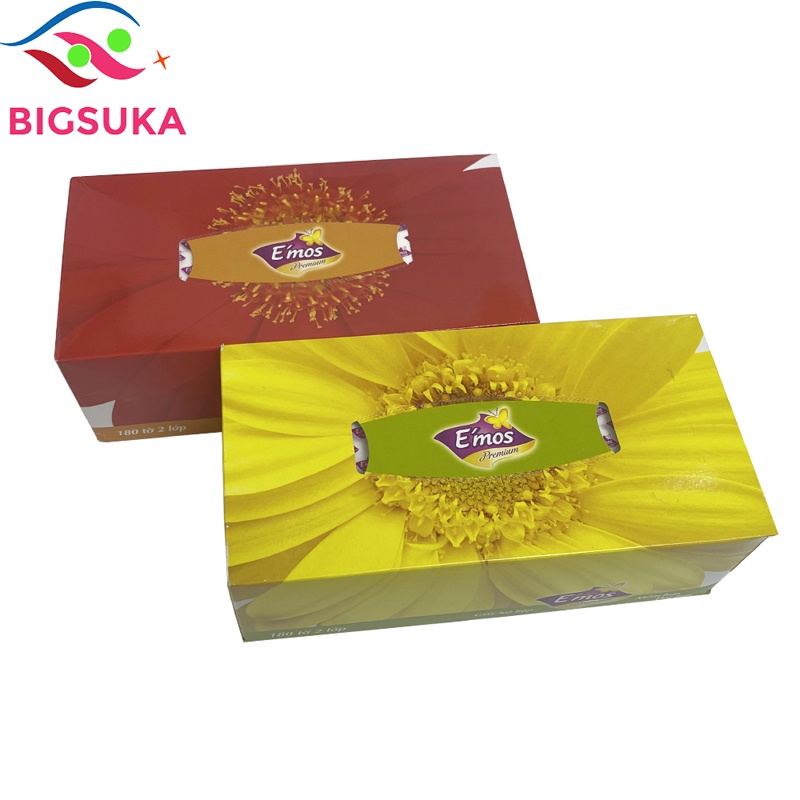 Khăn giấy ăn vuông Emos 180 tờ BIGSUKA