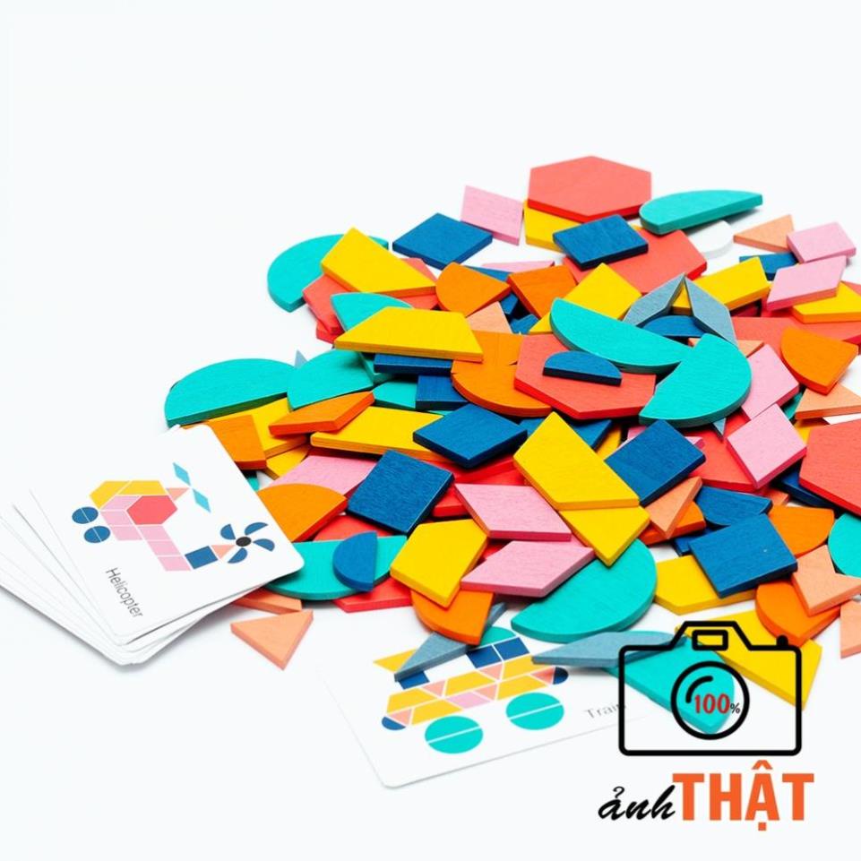 BỘ GHÉP HÌNH MONTESSORI 180 MIẾNG GHÉP CHO BÉ THẢ SỨC SÁNG TẠO  5.0