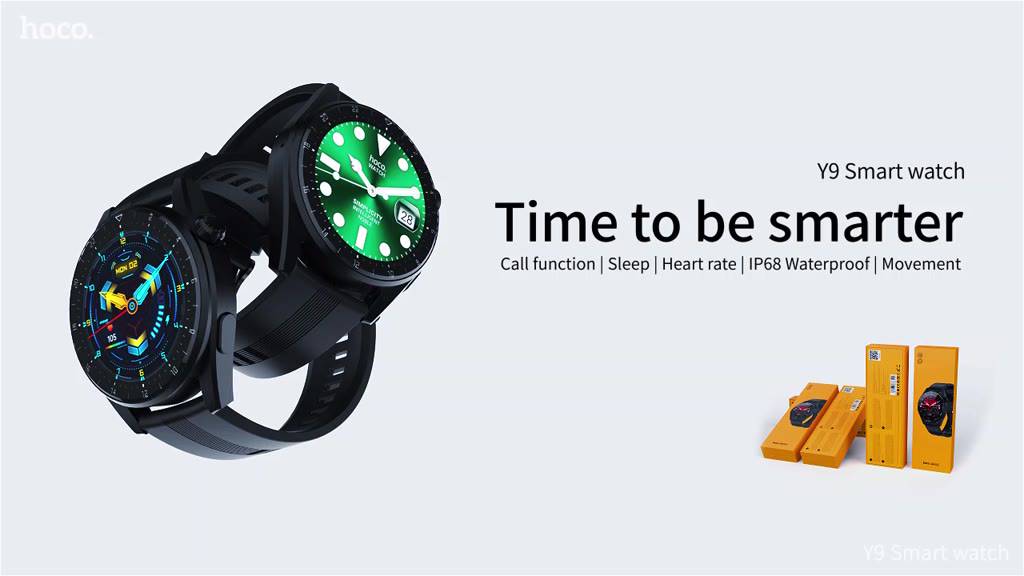 Đồng Hồ Thông Minh HOCO Y9, Smartwatch Nghe Gọi, Theo Dõi Sức Khoẻ, Thể Thao, Chống Nước IP68, Thích Hợp Cho Android. | BigBuy360 - bigbuy360.vn