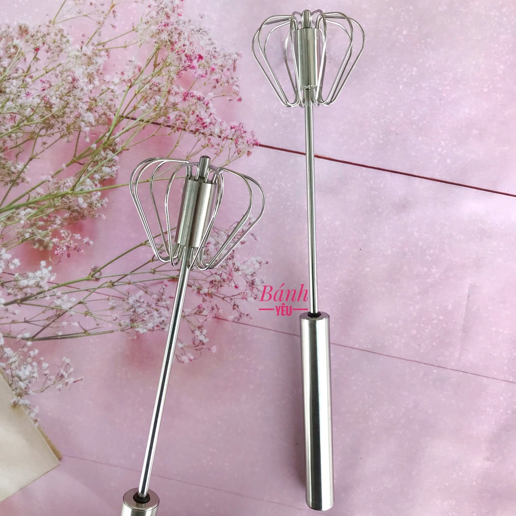 Cây Đánh Trứng Xoay Tay Inox Cao Cấp Tiện Lợi - DC114