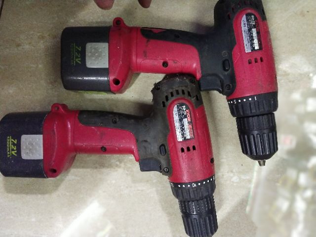 Khoan pin Ryobi nguyên cây máy  + pin zin