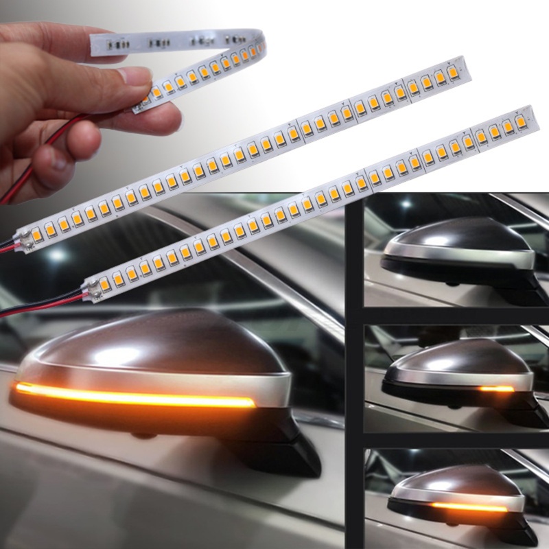 2 Dây Đèn LED Tín Hiệu Xi Nhan Cho Gương Chiếu Hậu Xe Hơi