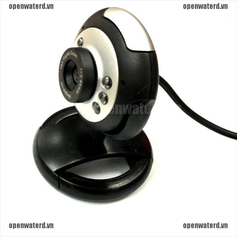 OPD 6 LED HD Webcam USB 2.0 50.0M PC Camera Web Cam with MIC for Computer PC Round