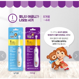 Bàn chải điện gnma cho bé số 1, 2 từ 8 tháng đến 12 tuổi