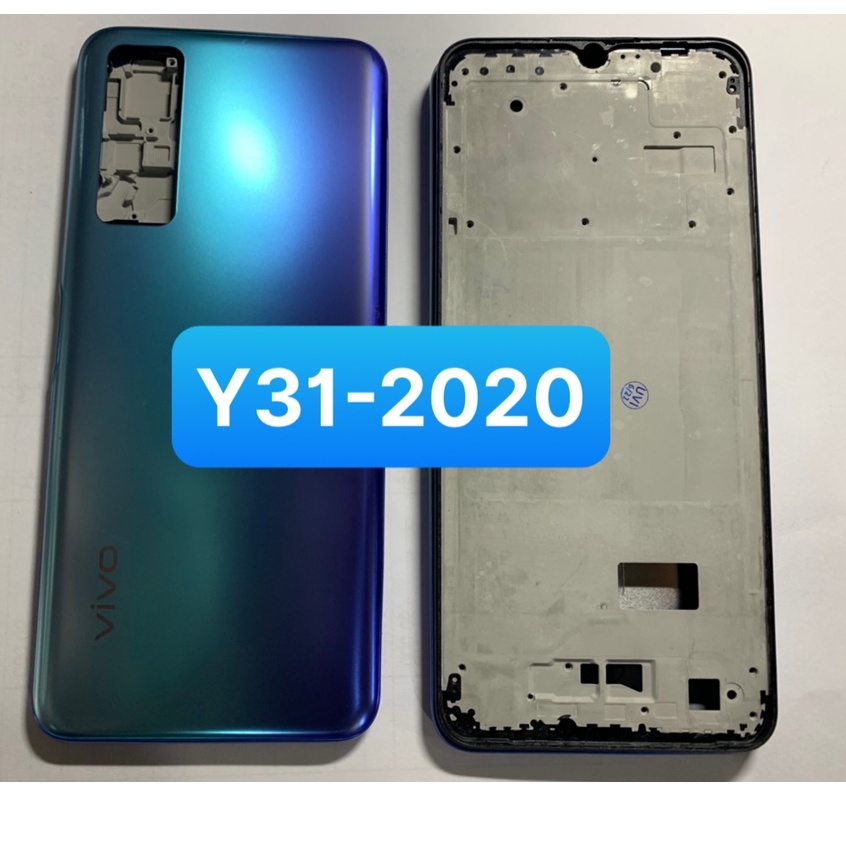 Bộ vỏ điện thoại zin hãng Vivo y31 - gồm xương, sườn, phím bấm, kính camera