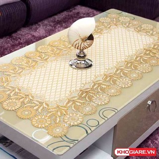 Khăn trải bàn hoa văn nổi cao cấp