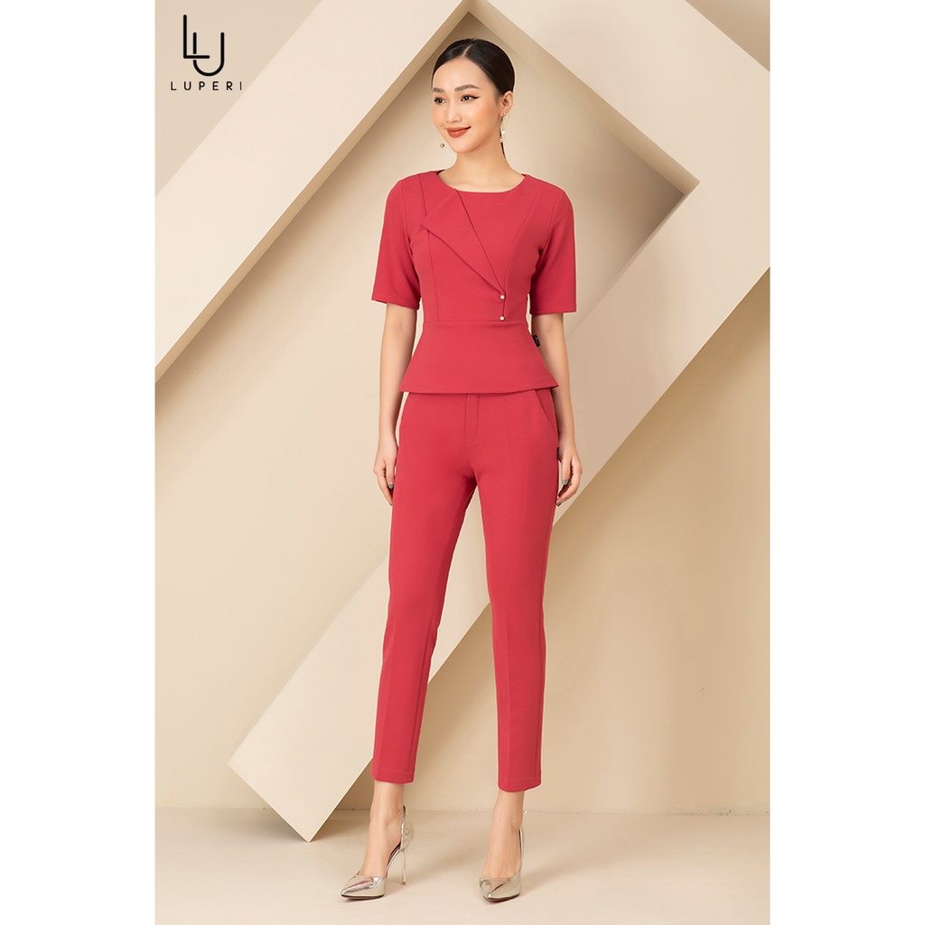 Bộ Đồ Vest Nữ Công Sở Cao Cấp Chất Liệu Co Giãn LUPERI LFSB468