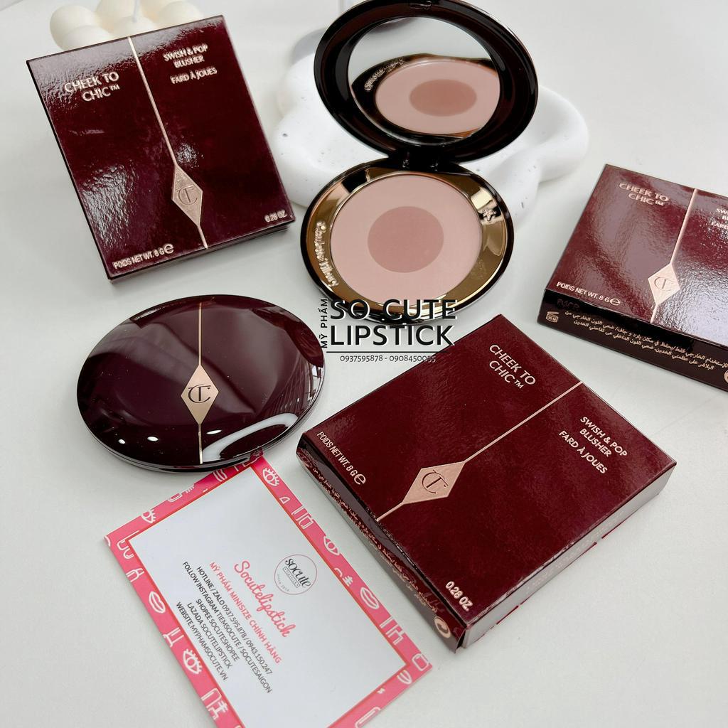 Má Hồng Charlotte Tilbury Cheek to Chic Swish & Glow Blusher First Love - Love is the Drug - Ectasy - Sex On Fire