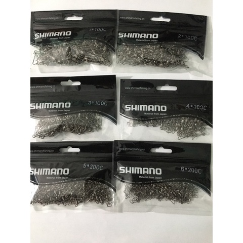 Khoá link câu cá shimano 1 vòng thép không gỉ