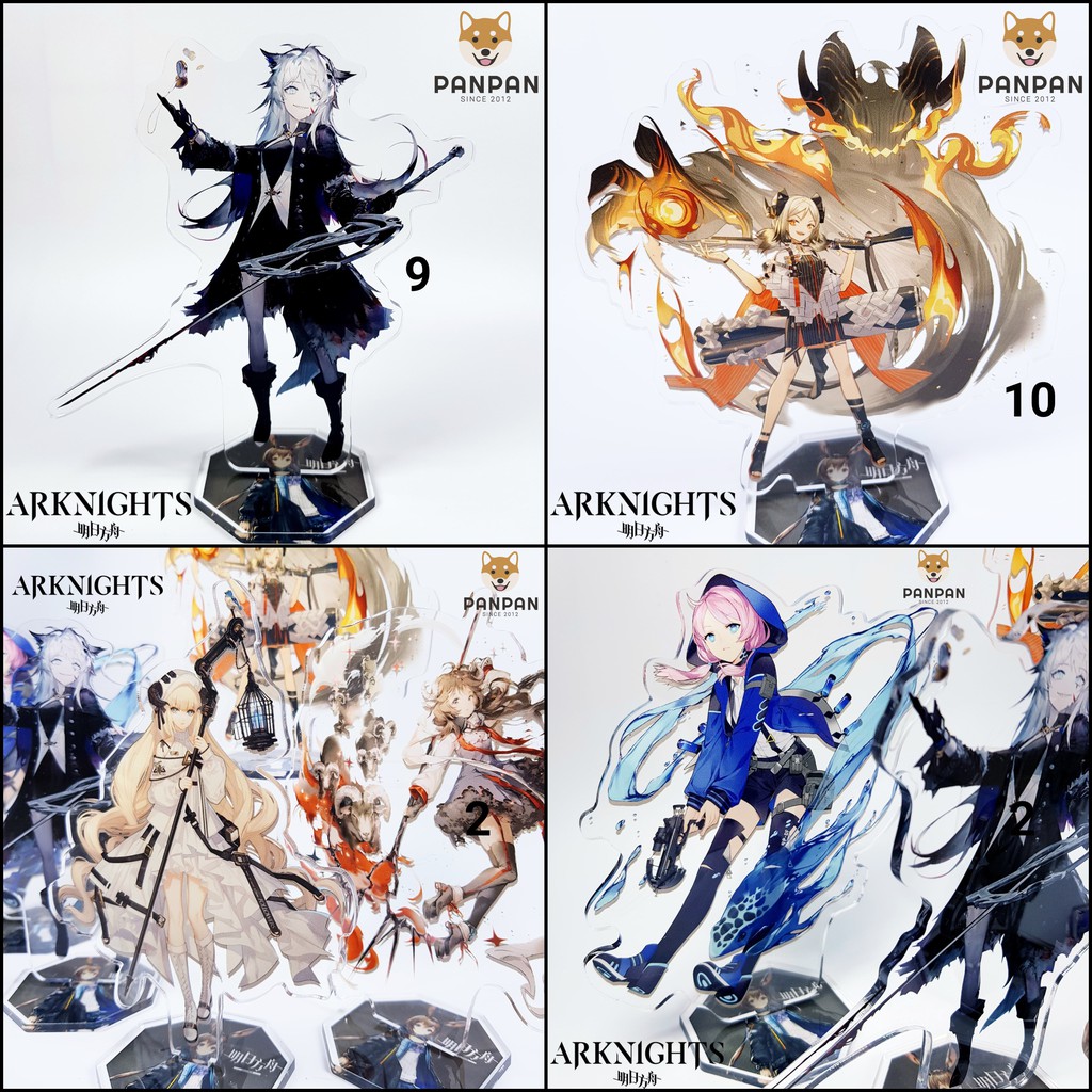 Mô Hình Standee Acrylic Game Hình ARKNIGHTS 10 NHÂN VẬT