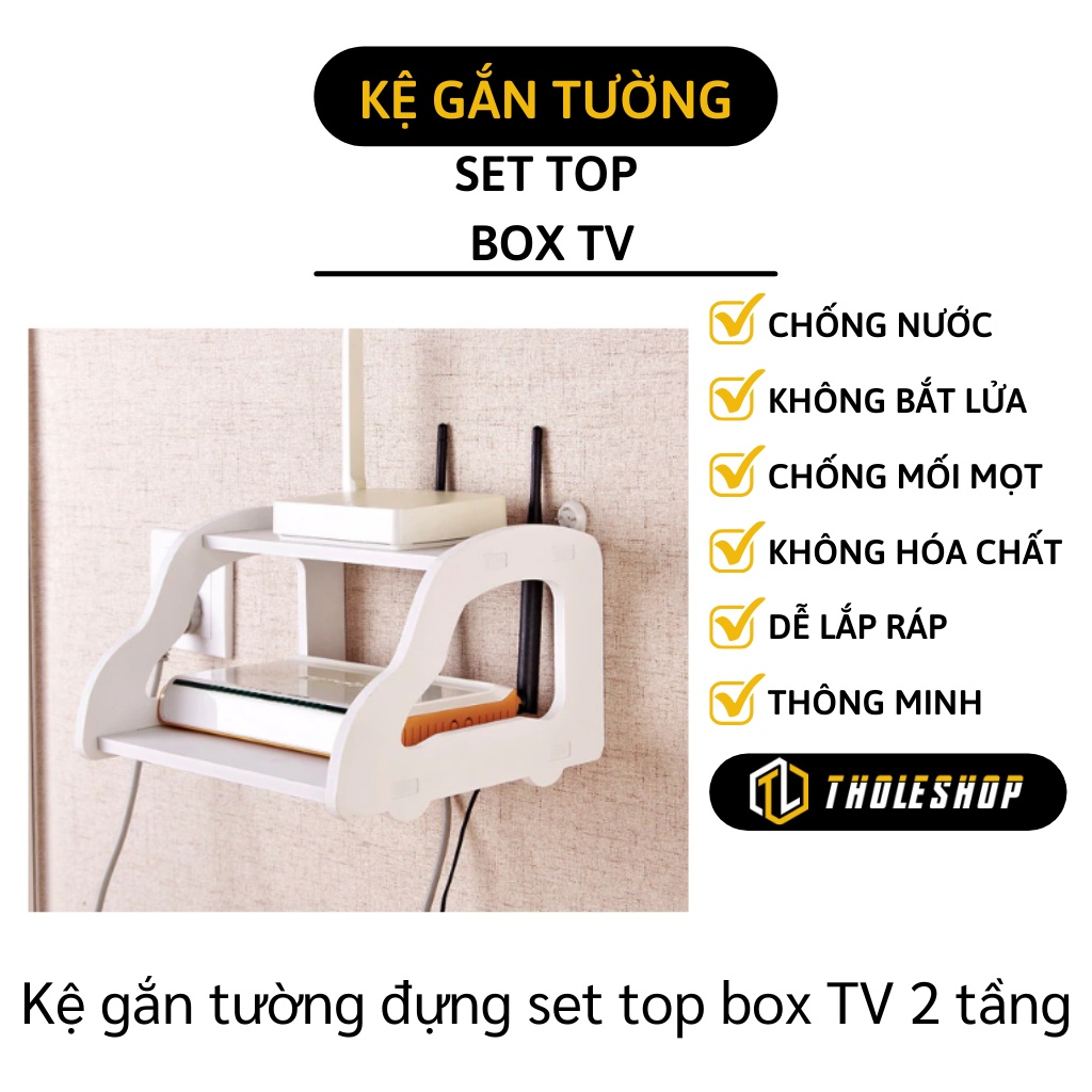 Giá Đỡ Bộ Định Tuyến Wifi - Kệ Đựng Cục Phát Wifi Gắn Tường, Chống Nước 8783