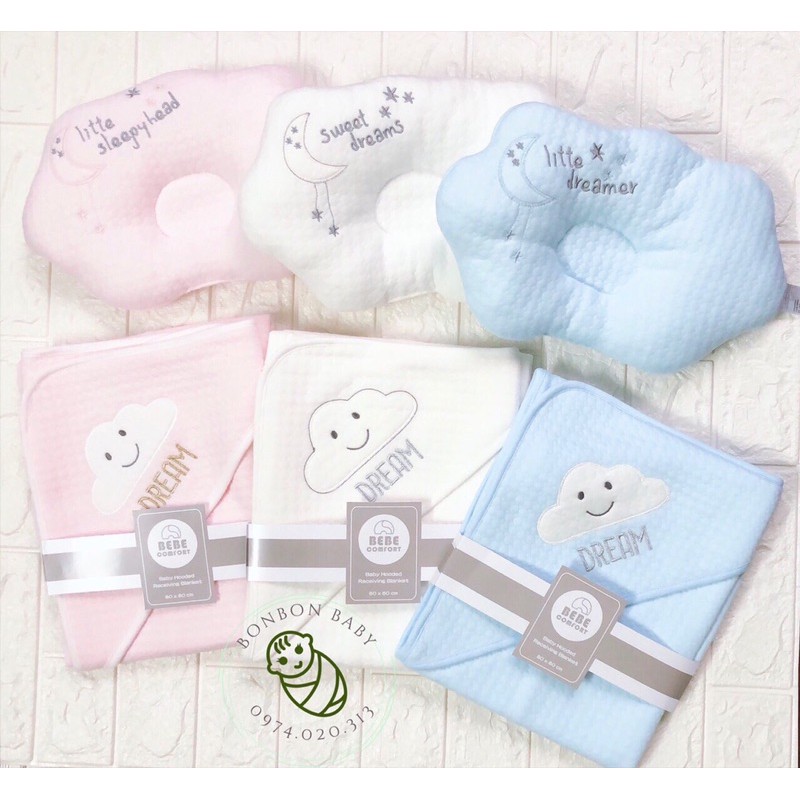 Ủ choàng - gối lõm - chăn lưới bebe comfort cho bé