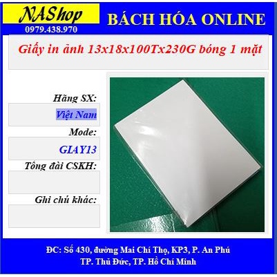 Giấy in ảnh A4 2 mặt bóng DL-230G