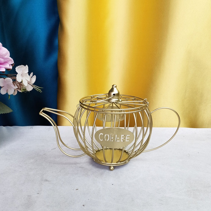 Giá Đỡ Cốc Cà Phê Bằng Đất Sét Hình Ấm Trà Rỗng Màu Tím Sáng Tạo Dành Cho Gia Đình / Quán Cà