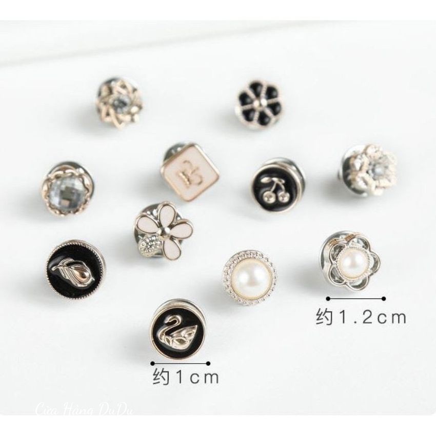 🌻 Khuy Cài Áo Mini Sang Trọng  Ghim Cài Áo Mini Nhỏ Xinh Tiện Dụng NC5033 🌻