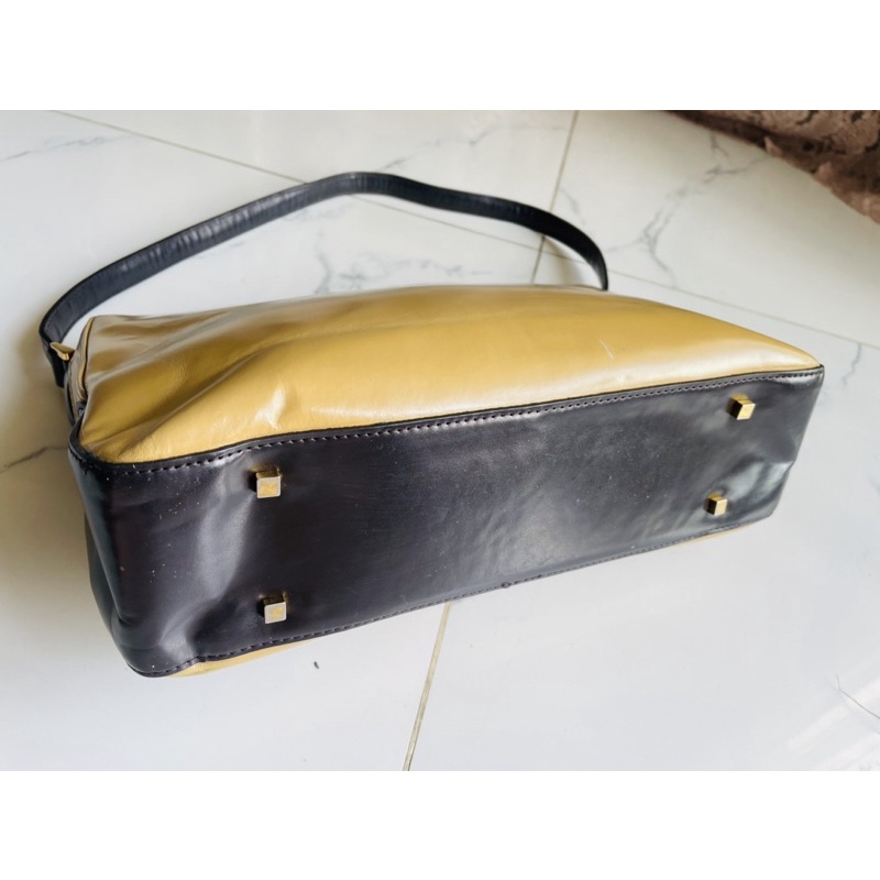 Lc26 Túi si da thật phủ bóng kẹp nách Esquire