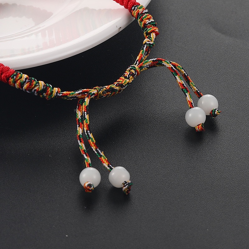 Vòng tay dây bện may mắn phong cách vintage cho nam và nữ