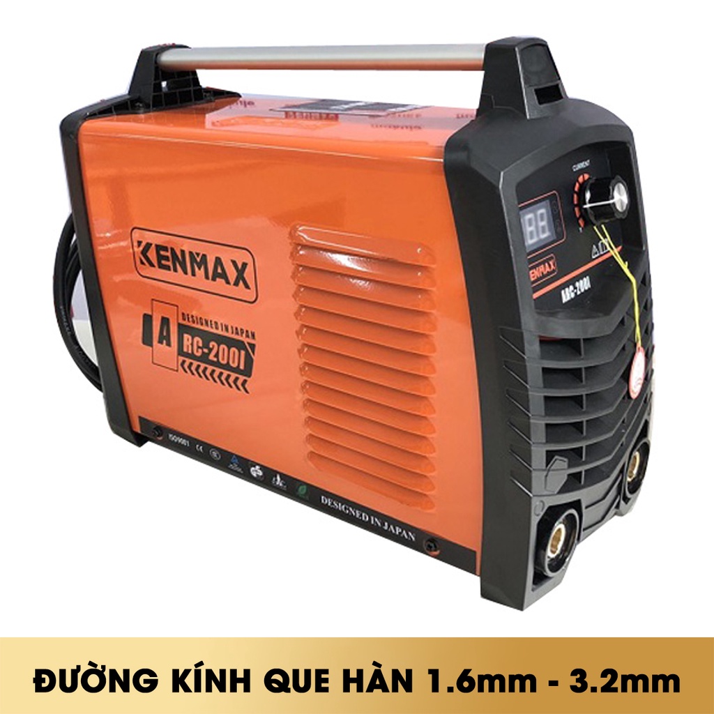 Máy hàn điện tử KENMAX ARC-200I dòng hàn: 20A - 200A hàn sắt và các vật liệu mỏng - MOSACO