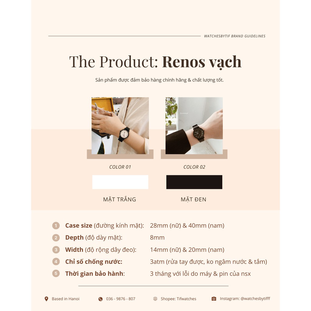 Đồng hồ cặp nam nữ dây cao su RENOS KIM mặt trắng đồng hồ đôi thể thao chính hãng Watchesbytif size 26mm & size 38mm | BigBuy360 - bigbuy360.vn