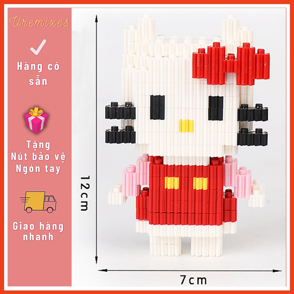 Bộ Mô Hình Lắp Ráp Nhân Vật Tuổi Thơ Hello Kitty Size S