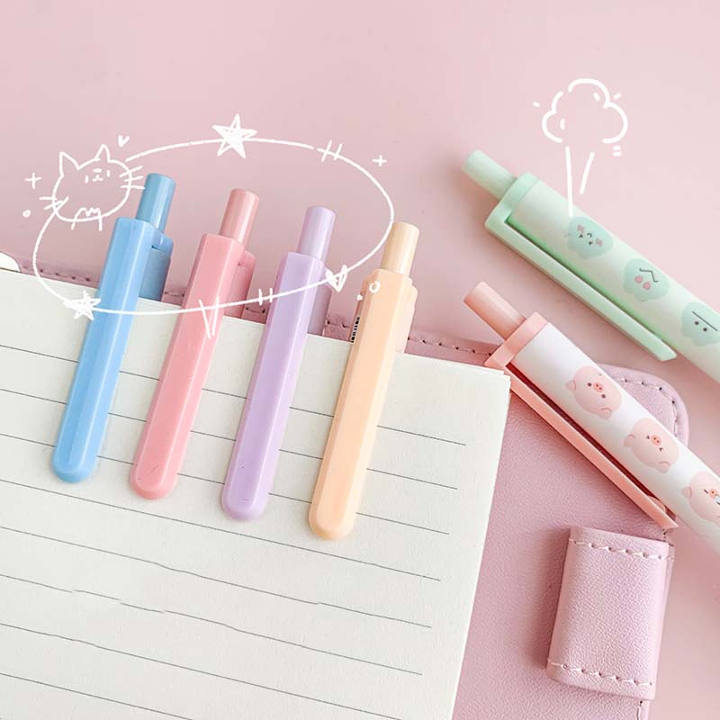 Bút Bi Mực Đen Ngòi 0.5Mm Kiểu Dáng Dễ Thương