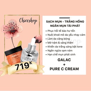 Kem dưỡng trắng Pure C Cream + Galac 750k -> 719k