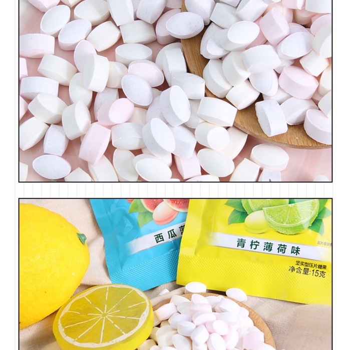 Kẹo Ngậm Bạc Hà Thơm mát vị trái cây