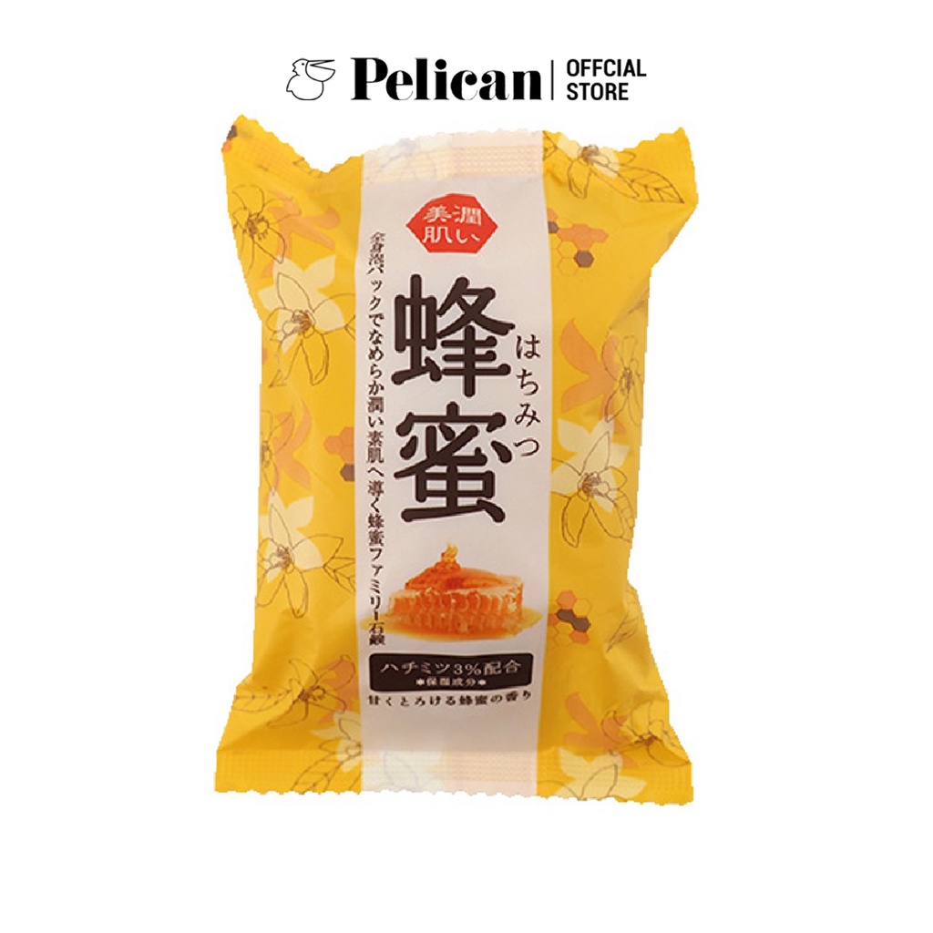 Xà phòng tắm chiết xuất từ mật ong Pelican Family Soap Honey 80g