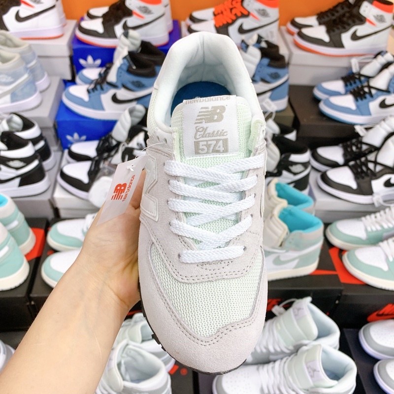 [ẢNH THẬT] Giày Thể Thao NB 574 Xám Trắng Cao Cấp, Giầy Newbalance574 Grey Hot hit