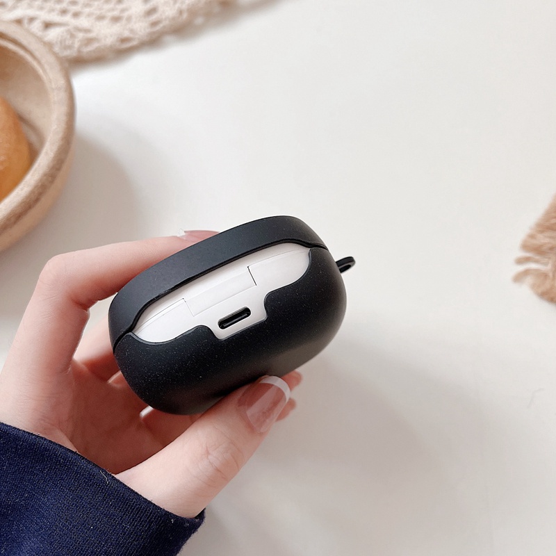 Vỏ bảo vệ hộp sạc tai nghe cứng mặt nhám phong cách thể thao cho Baseus Encok Tws Wm01 Plus