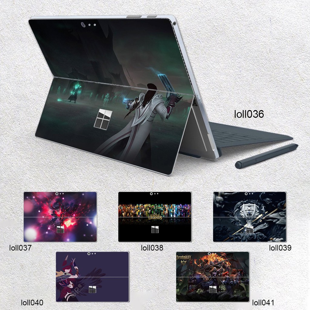 Skin dán hình Liên Minh Huyền Thoại x05 cho Surface 3 2015; Go, Go 2, Go 3; Pro 2 3 4 5 6 7 8 X