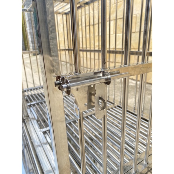 Chuồng Chó Inox Cao Cấp Siêu Bền Đẹp cho Chó 5kg -10kg