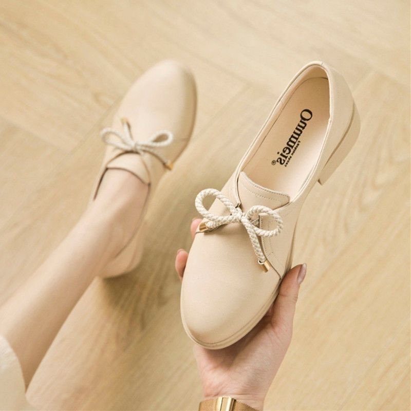 Giày Da Mềm Đế Dày Phong Cách Anh Quốc Thời Trang Xuân Thu 2022