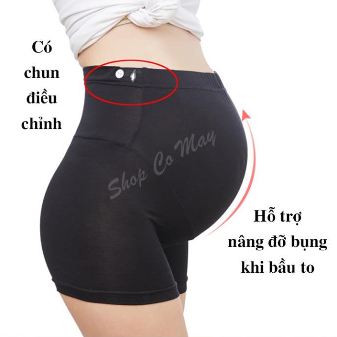 Quần mặc váy bầu có chun điều chỉnh, quần mặc đầm bầu cao cấp