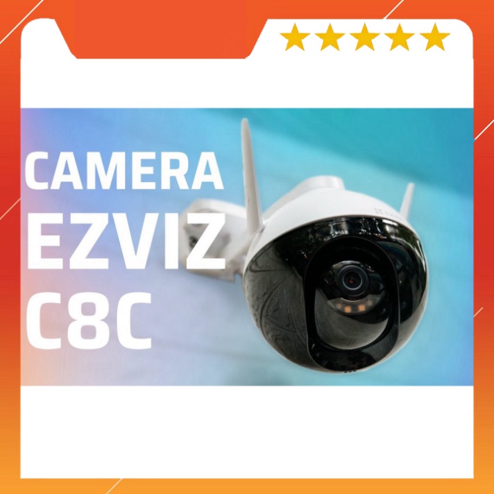 Camera ngoài trời wifi EZVIZ C8C Full HD 1080P xoay 360 độ Tích hợp AI -Có màu ban đêm , ezviz c6n