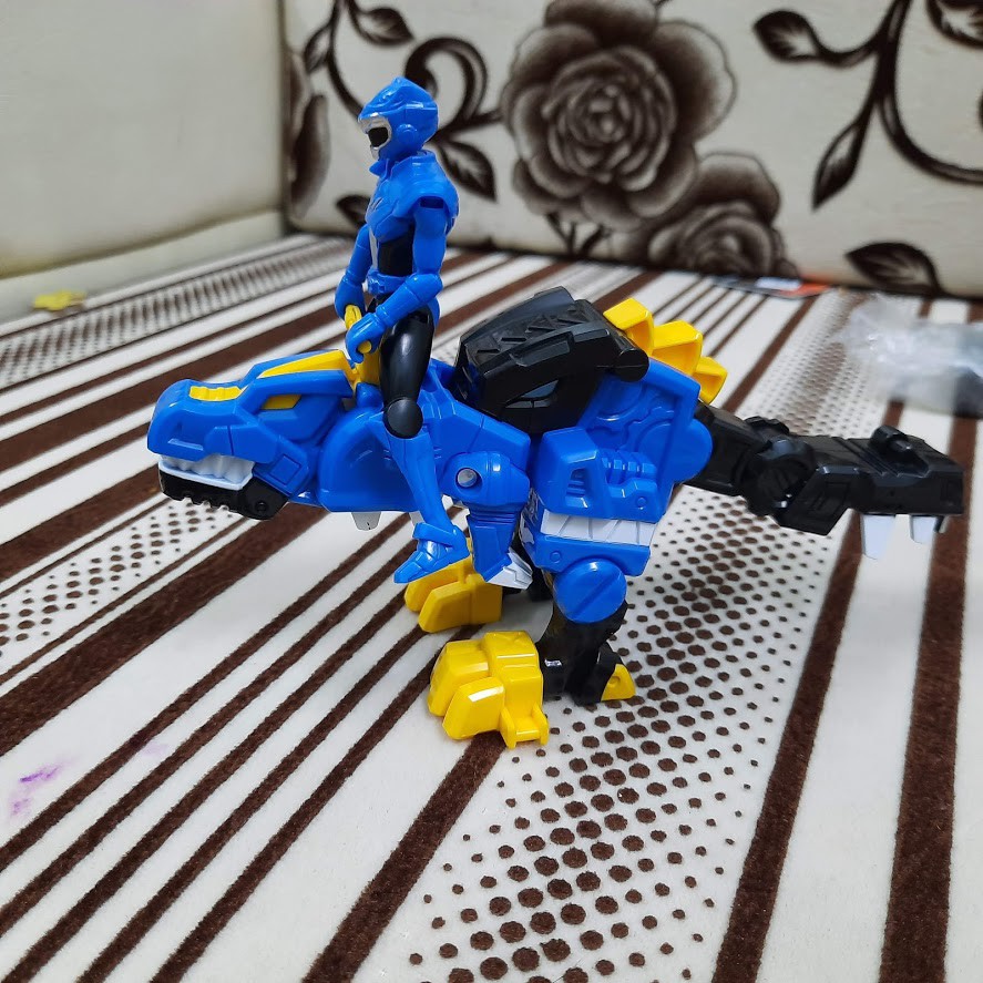 Mô hình Miniforce Biệt đội siêu nhân nhí mô hình Khủng long Tyranno sấm sét & siêu nhân Volt tốc độ