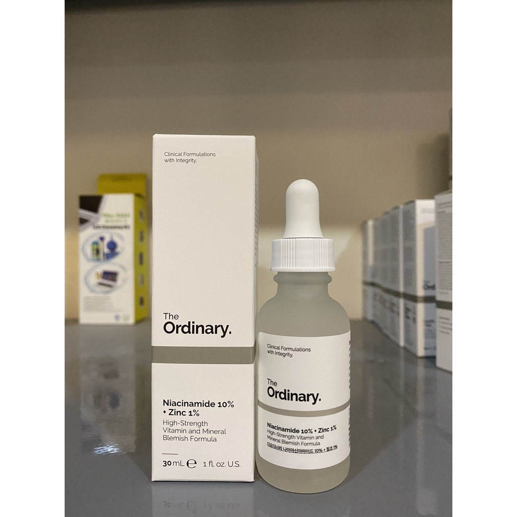 [Bill Hàn] Serum kiềm dầu, giảm mụn The Ordinary Niacinamide 10% + Zinc 1% 30ml