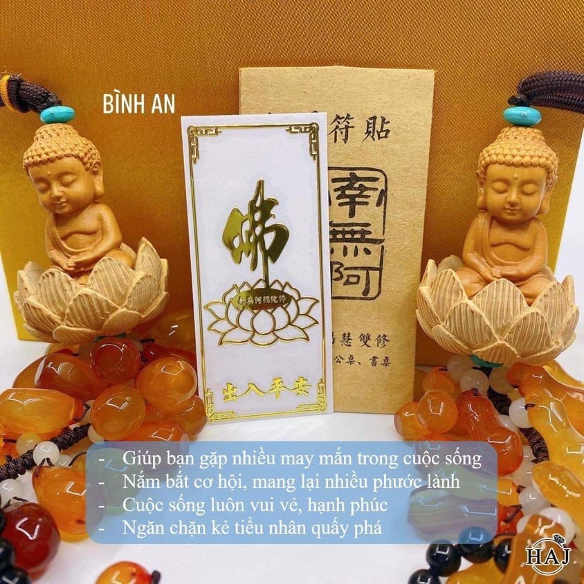 Miếng  Dán Điện Thoại Tài Lộc_COMBO 4  Miếng Phù Hợp Dán Tất Cả Các Dòng Điện Thoại Đẹp Lung Linh Tài Lộc Bình An