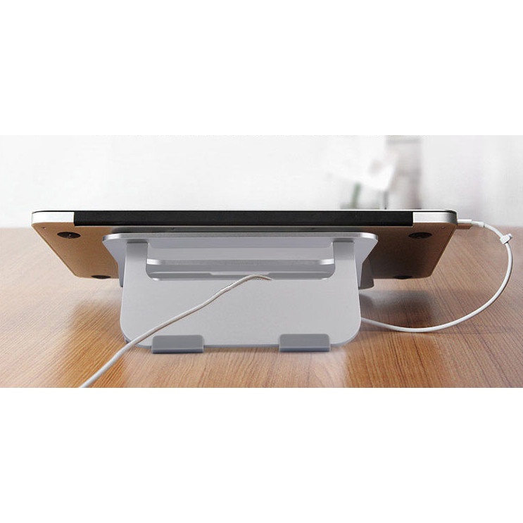 Giá đỡ laptop macbook nhôm gấp gọn tản nhiệt cho máy tính 11-15.6 inch để bàn cao cấp SE04