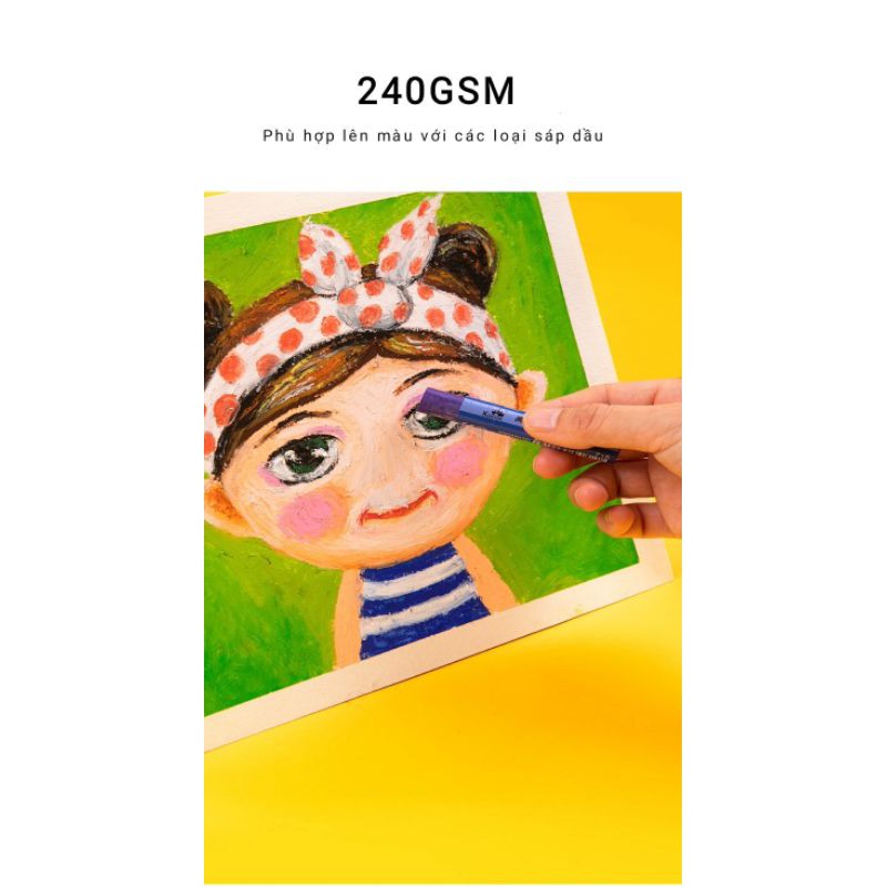 |ORDER| GIẤY VẼ CHUYÊN DỤNG CHO MÀU SÁP DẦU - KUELOX