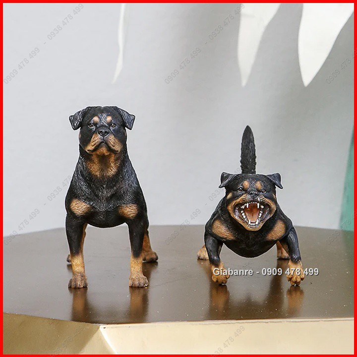 Mô Hình Giống Chó Giữ Nhà Tấn Công Rottweiler - 22cm - 4685