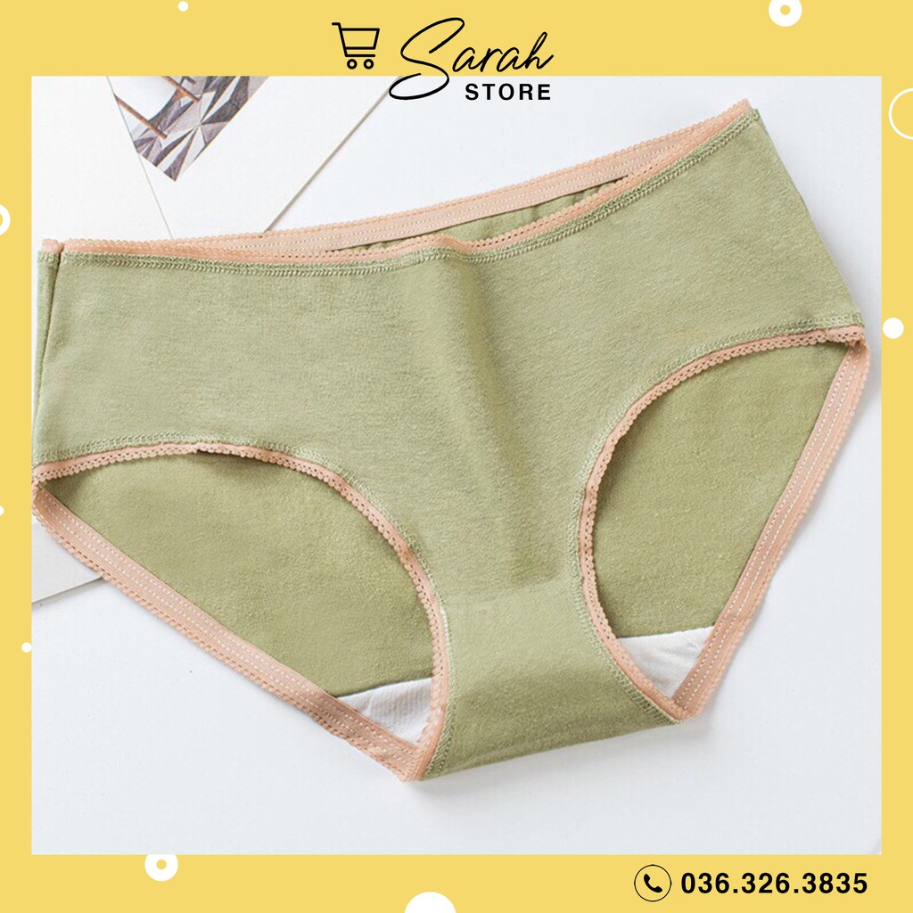 [Mã 12FASHIONSALE1 giảm 10K đơn 50K] Quần Lót Nữ Cotton Sợi Bông Đa Sắc Cao Cấp | BigBuy360 - bigbuy360.vn