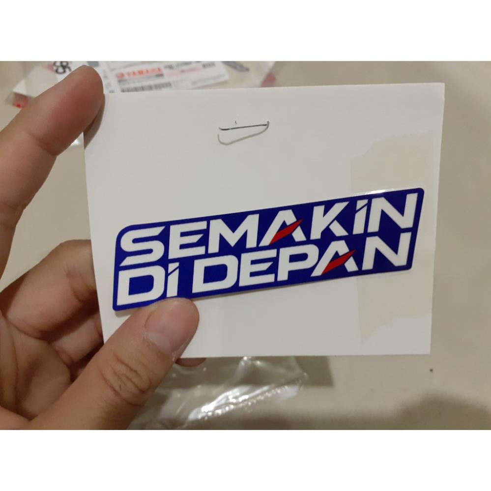 Tem chữ &quot;Semankin Didepan&quot; zin chính hãng Yamaha - Xanh GP