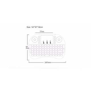 Bàn Phím Không Dây Mini Keyboard i8