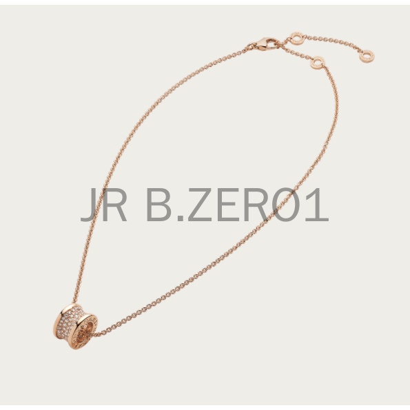 Vòng cổ Vàng Hồng 18k B. Zeroo1 Mới 2022 Đính Kim Cương Nhân Tạo